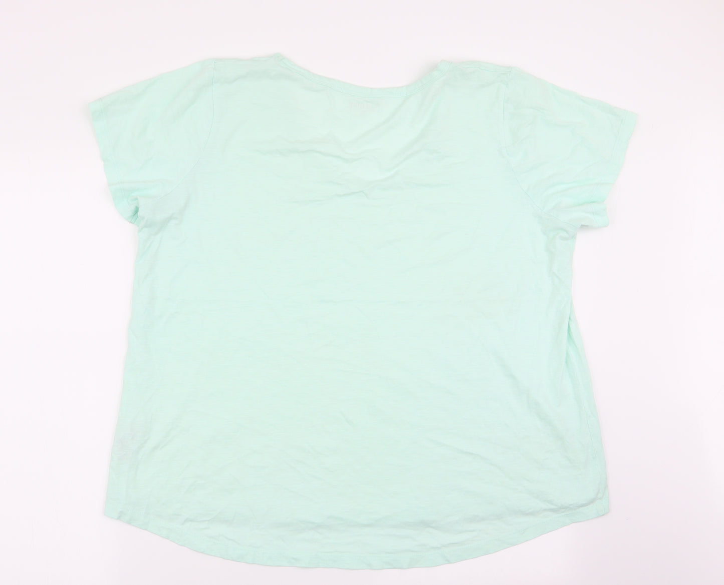 Nutmeg Womens Green   Basic T-Shirt Size 22