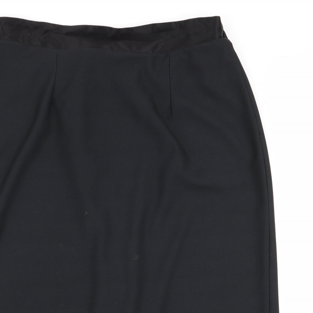 Debut Womens Black   Flare Skirt Size 14  - Stretch waistband