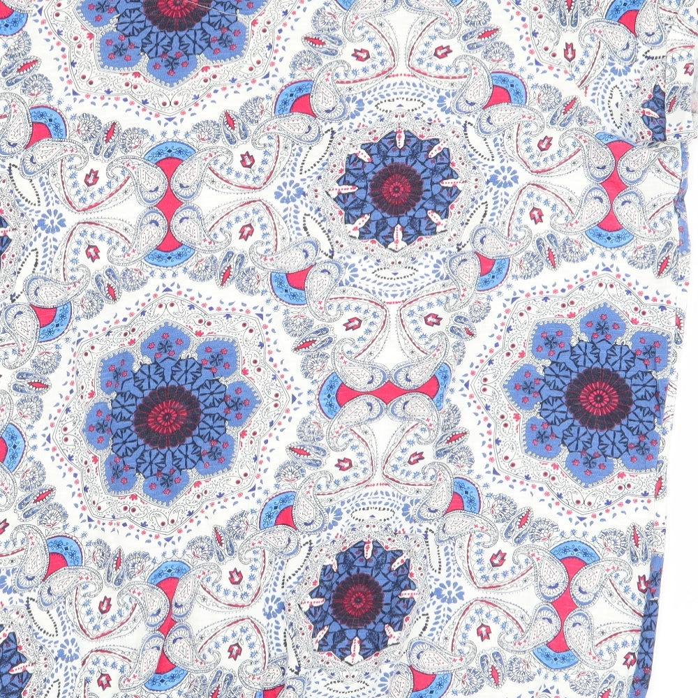 Asda George Womens Multicoloured Geometric  Basic T-Shirt Size 18