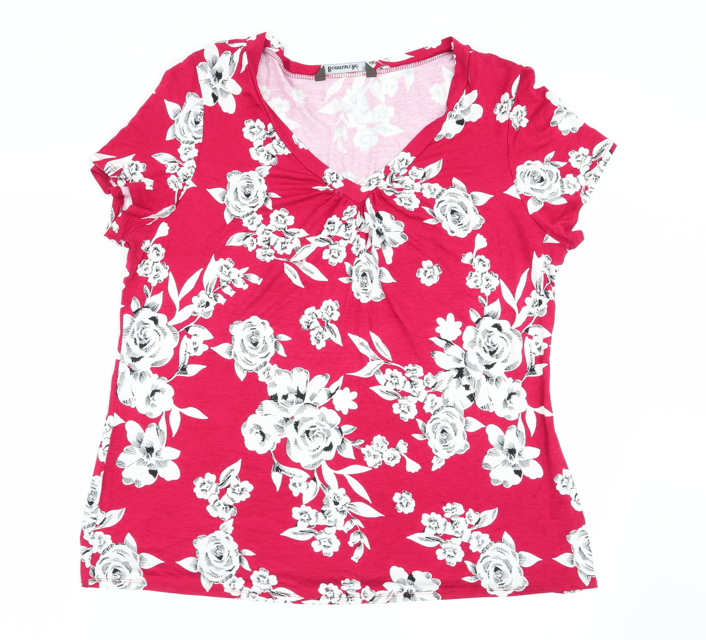 bonmarche Womens Multicoloured Floral  Basic T-Shirt Size 20