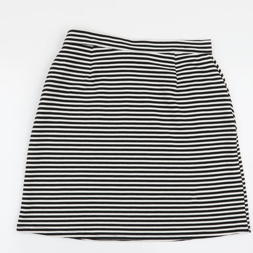 Papaya Womens Multicoloured Striped  Flare Skirt Size 12  - Stretch waistband