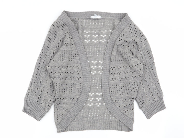 Red Herring Womens Grey Cardigan Jumper Size 10