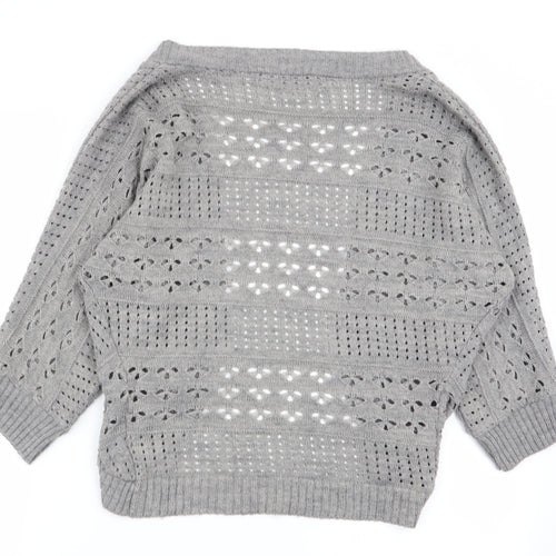 Red Herring Womens Grey   Cardigan Jumper Size 10
