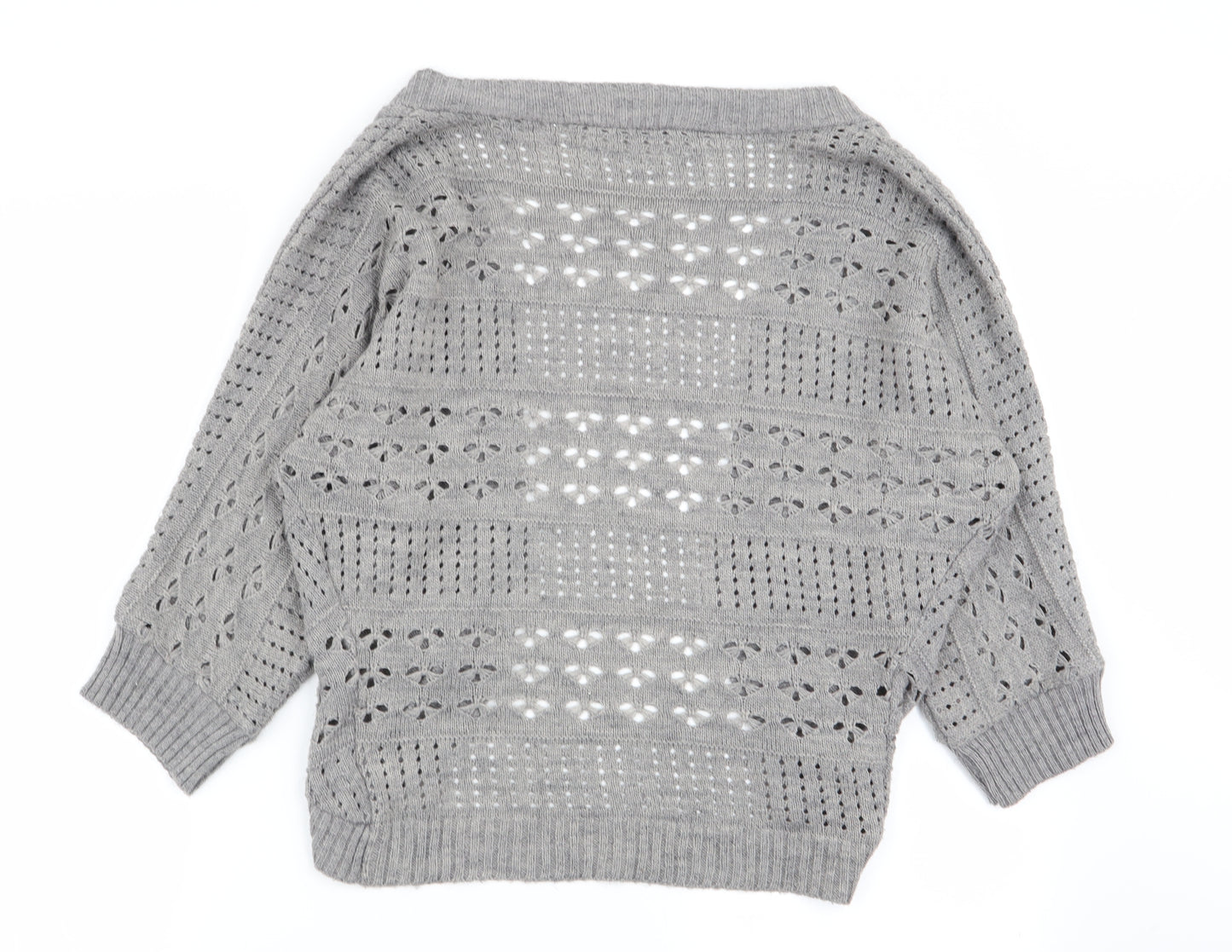 Red Herring Womens Grey   Cardigan Jumper Size 10