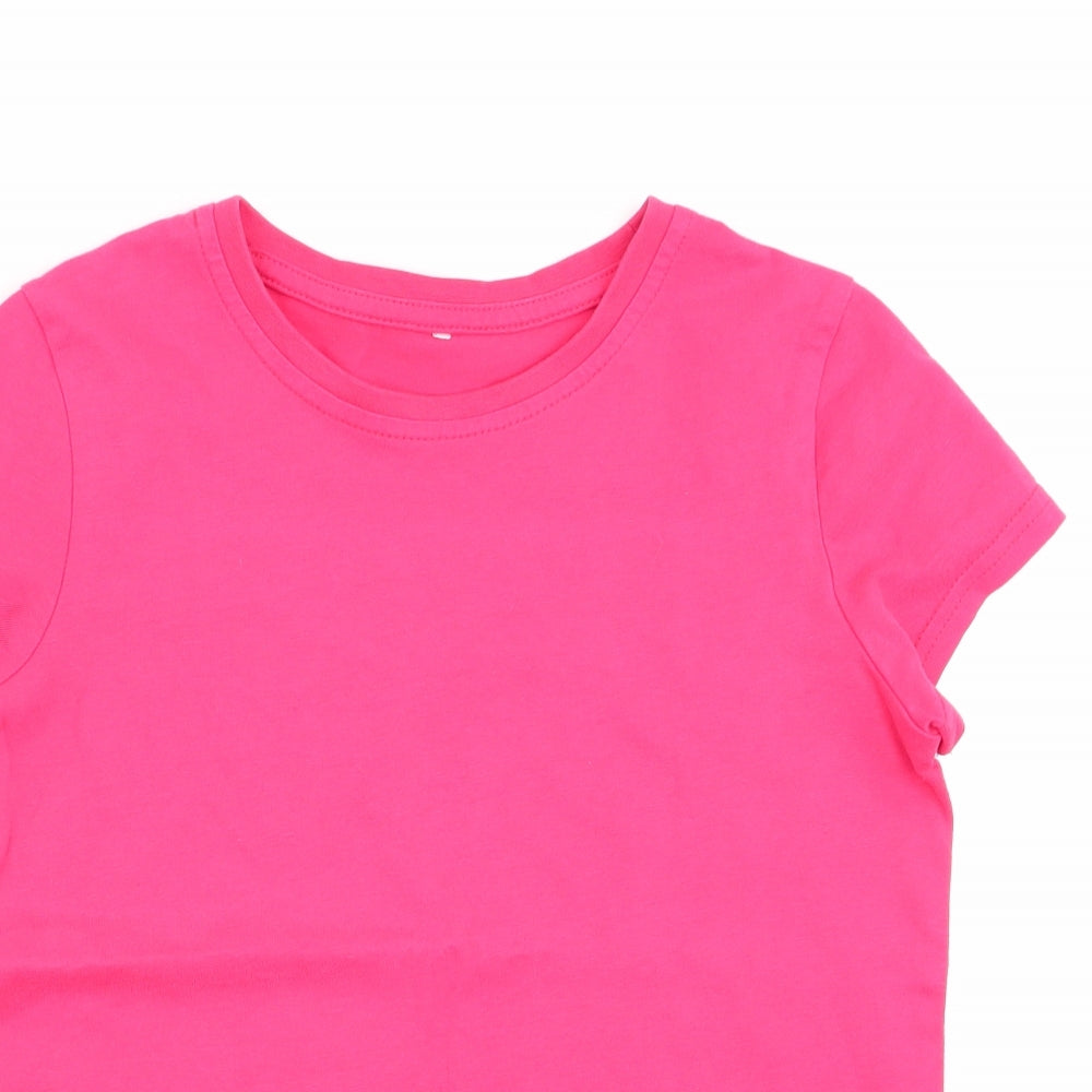 Asda George Girls Purple   Basic T-Shirt Size 9-10 Years