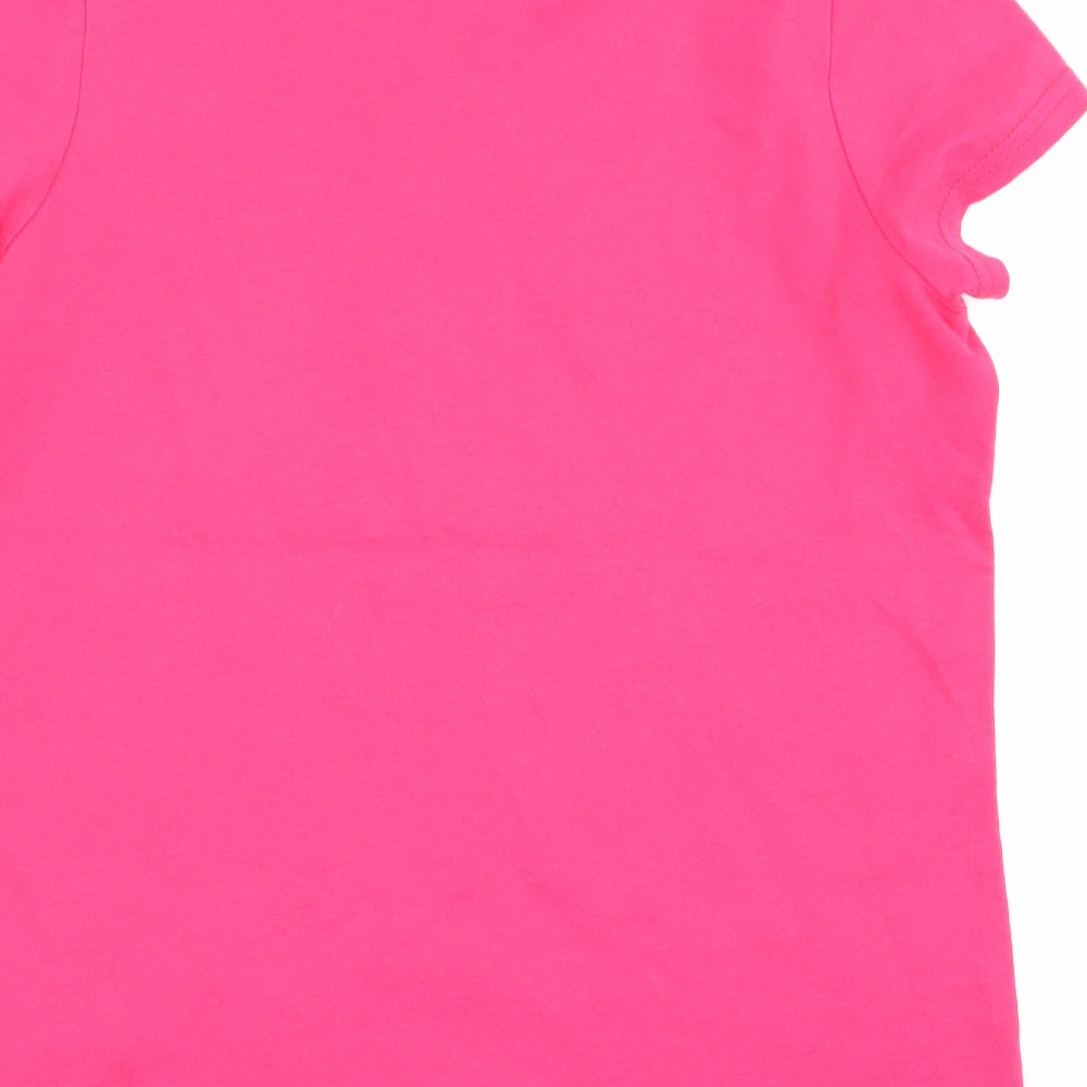 Asda George Girls Purple   Basic T-Shirt Size 9-10 Years