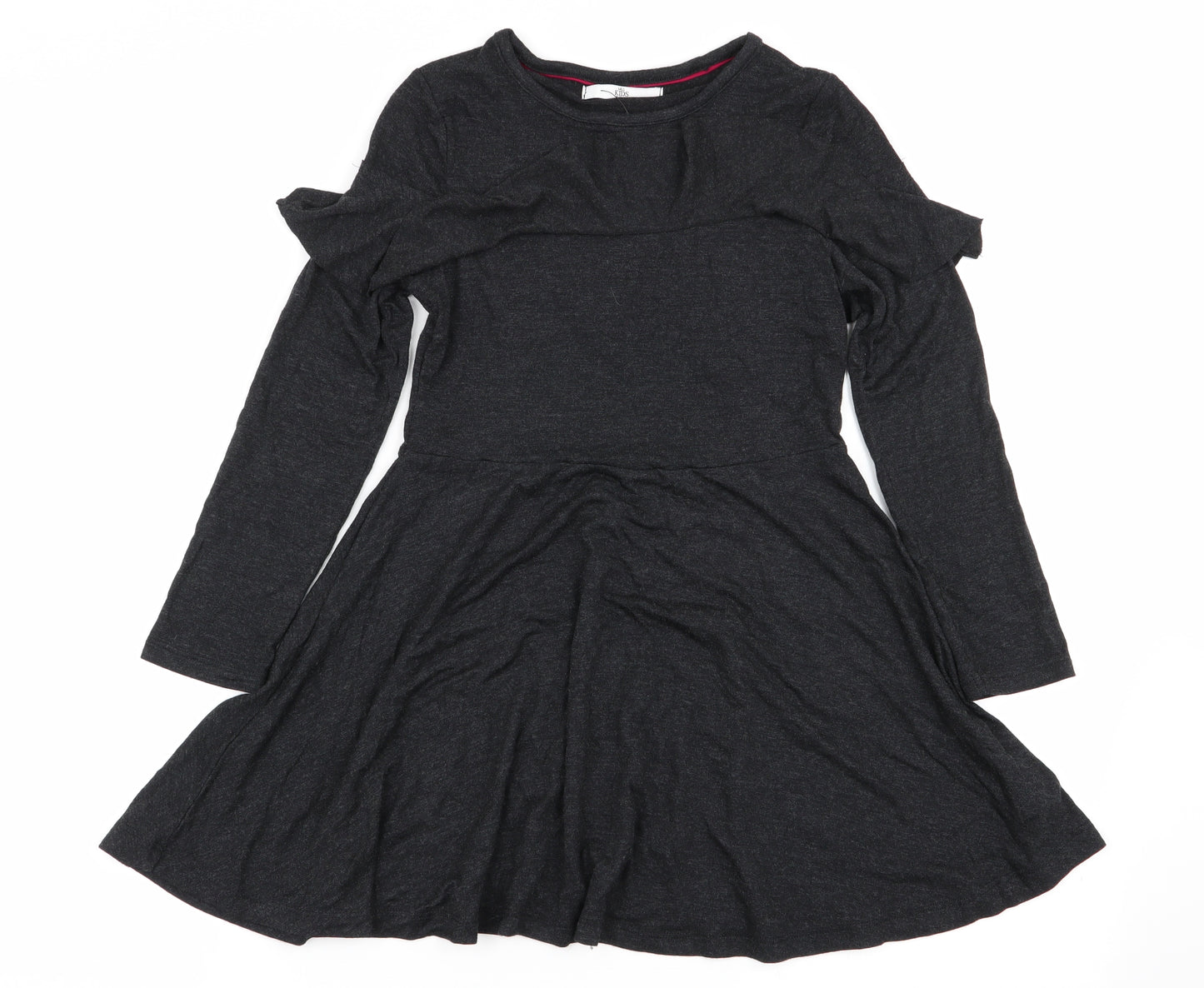 M&S Girls Grey   Fit & Flare  Size 8-9 Years