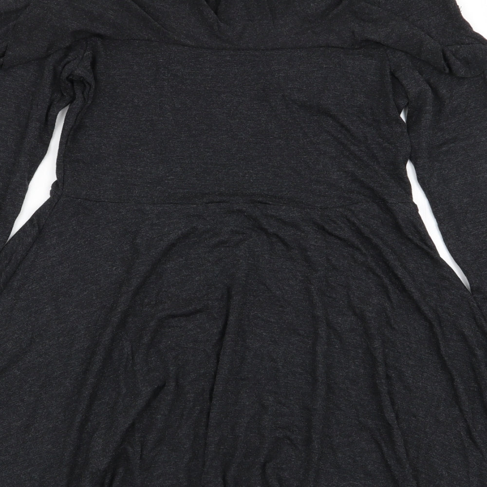 M&S Girls Grey   Fit & Flare  Size 8-9 Years