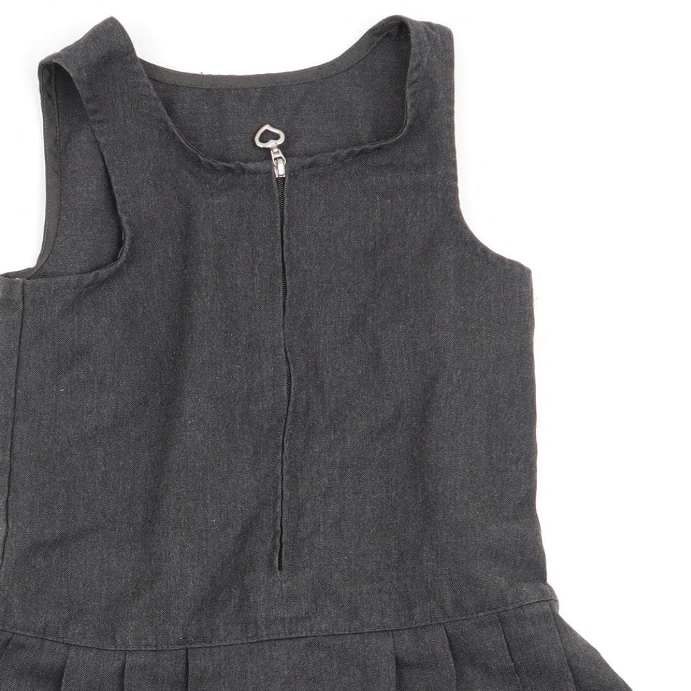 Asda George Girls Grey   Fit & Flare  Size 2-3 Years