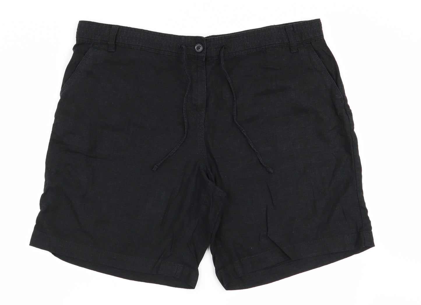 NEXT Womens Black   Chino Shorts Size 18