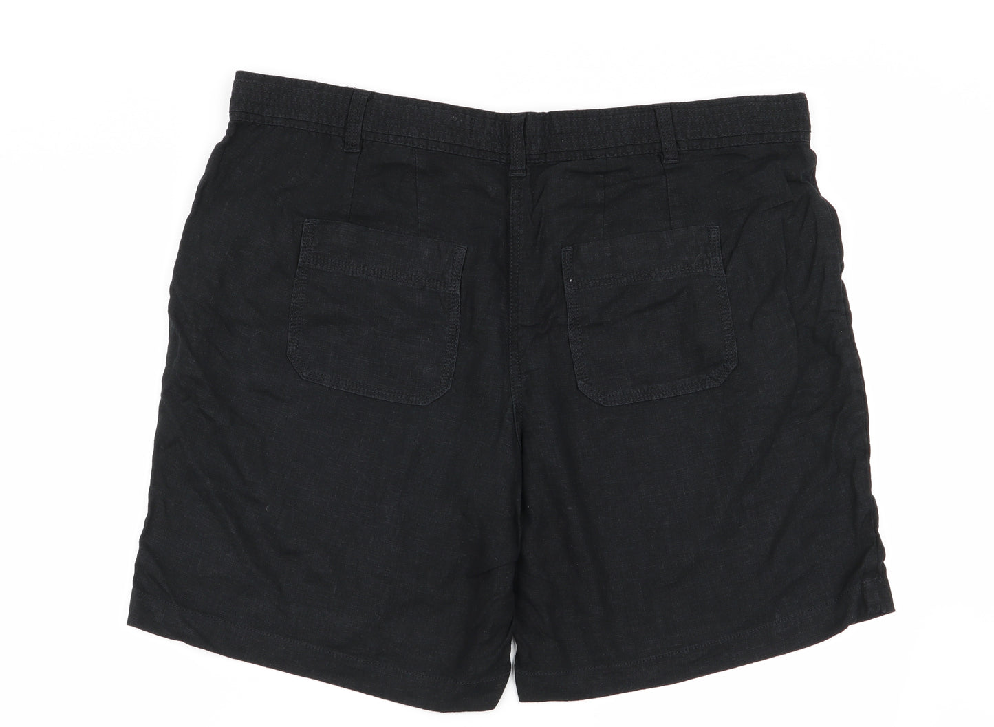 NEXT Womens Black   Chino Shorts Size 18