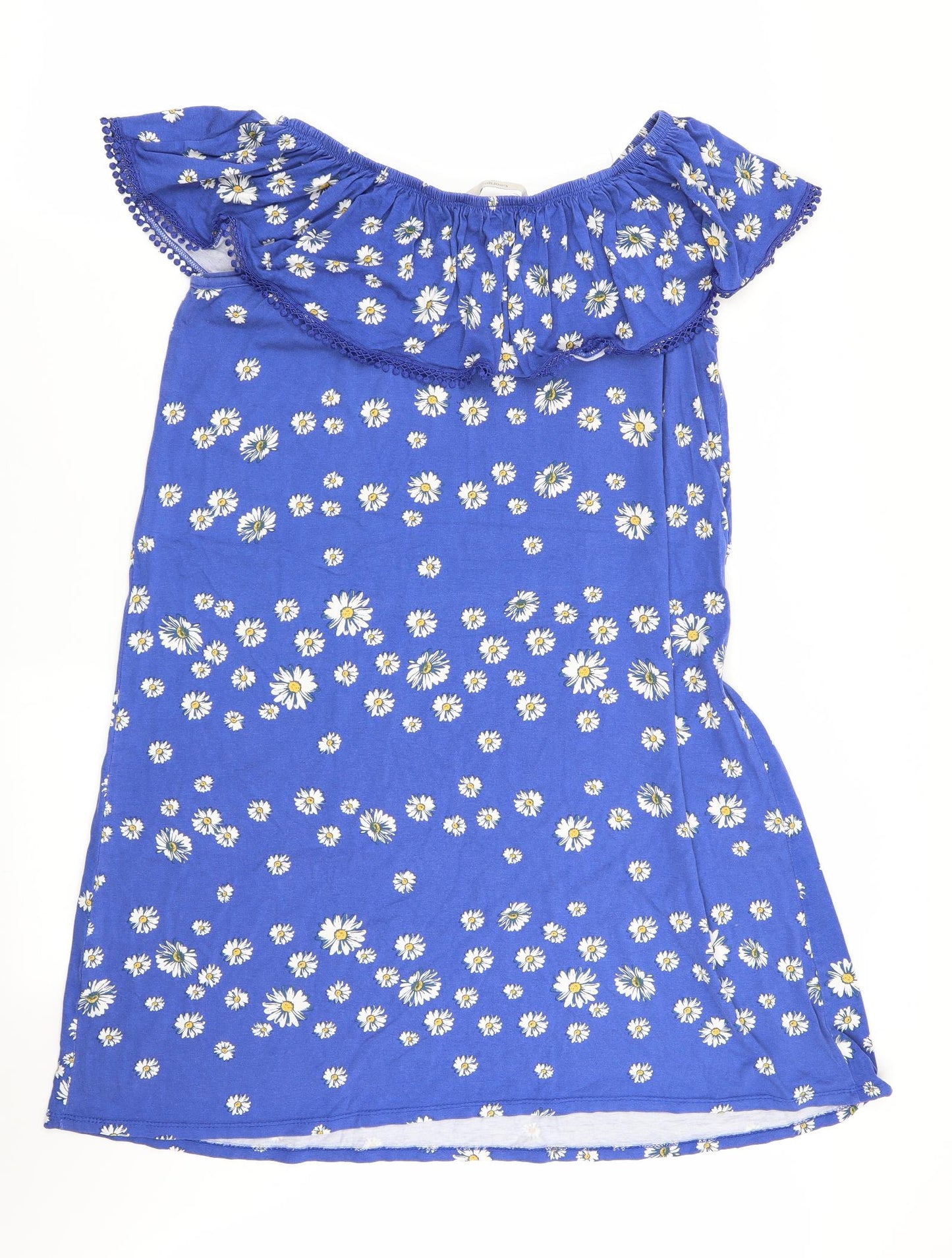 Asda George Womens Blue Floral  Fit & Flare  Size 14