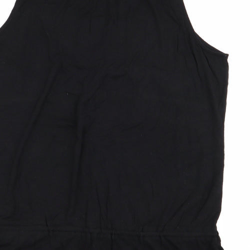 Monsoon Womens Black Geometric  Basic Tank Size 14
