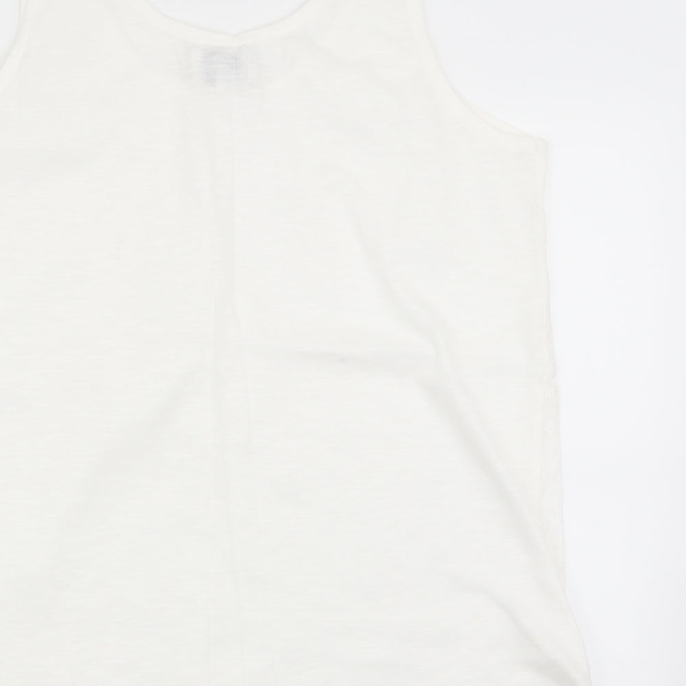 NEXT Womens White   Basic Tank Size 14
