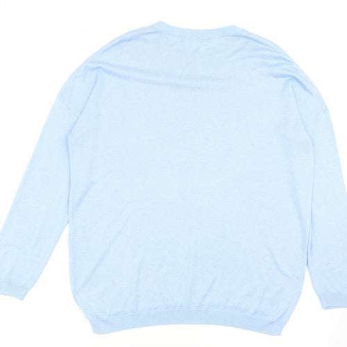 M&S Womens Blue   Pullover Jumper Size M