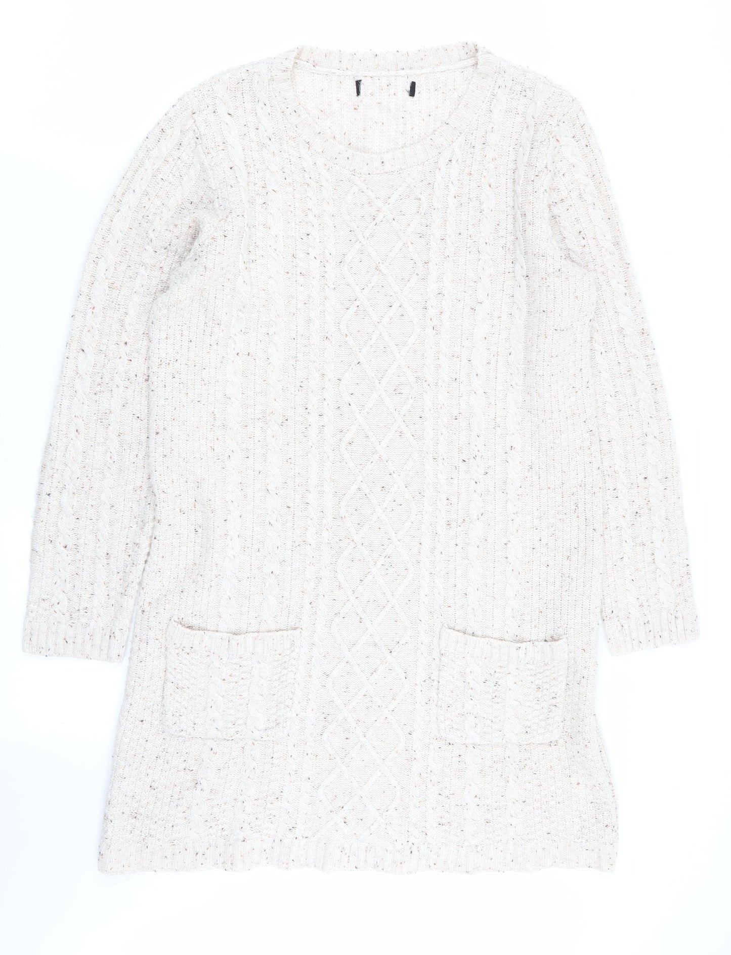 Primark Womens Beige   Jumper Dress  Size 14