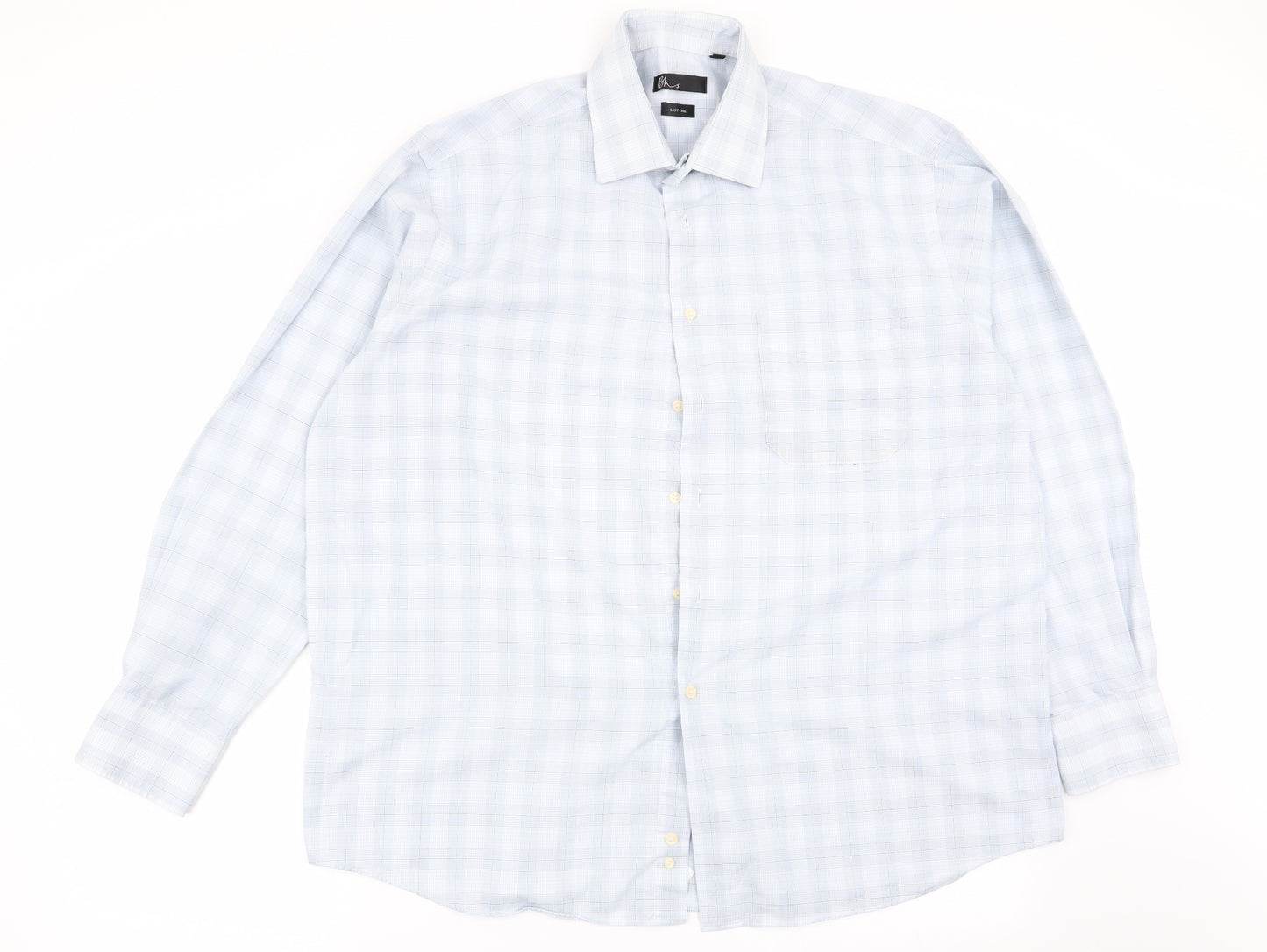 BHS Mens Multicoloured Check   Dress Shirt Size 16.5