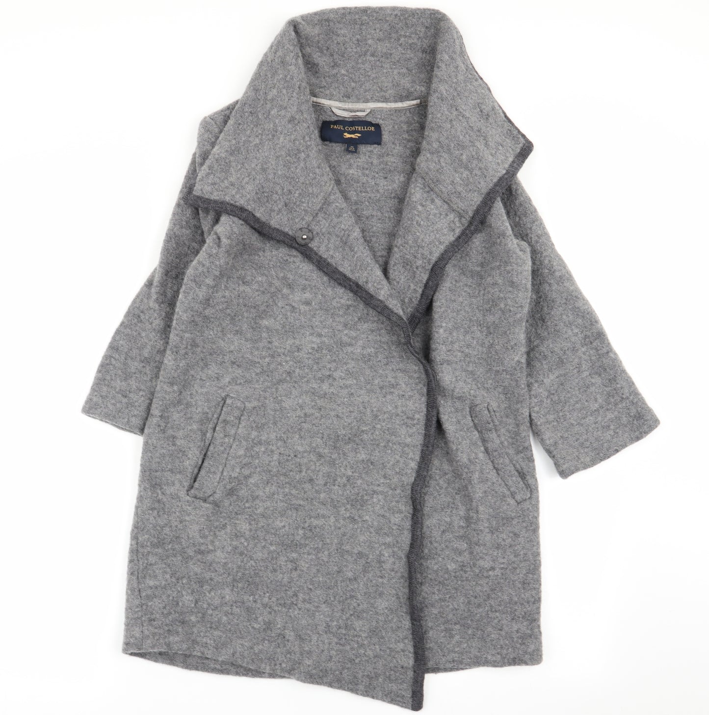 paul costello Womens Grey   Overcoat Coat Size 8