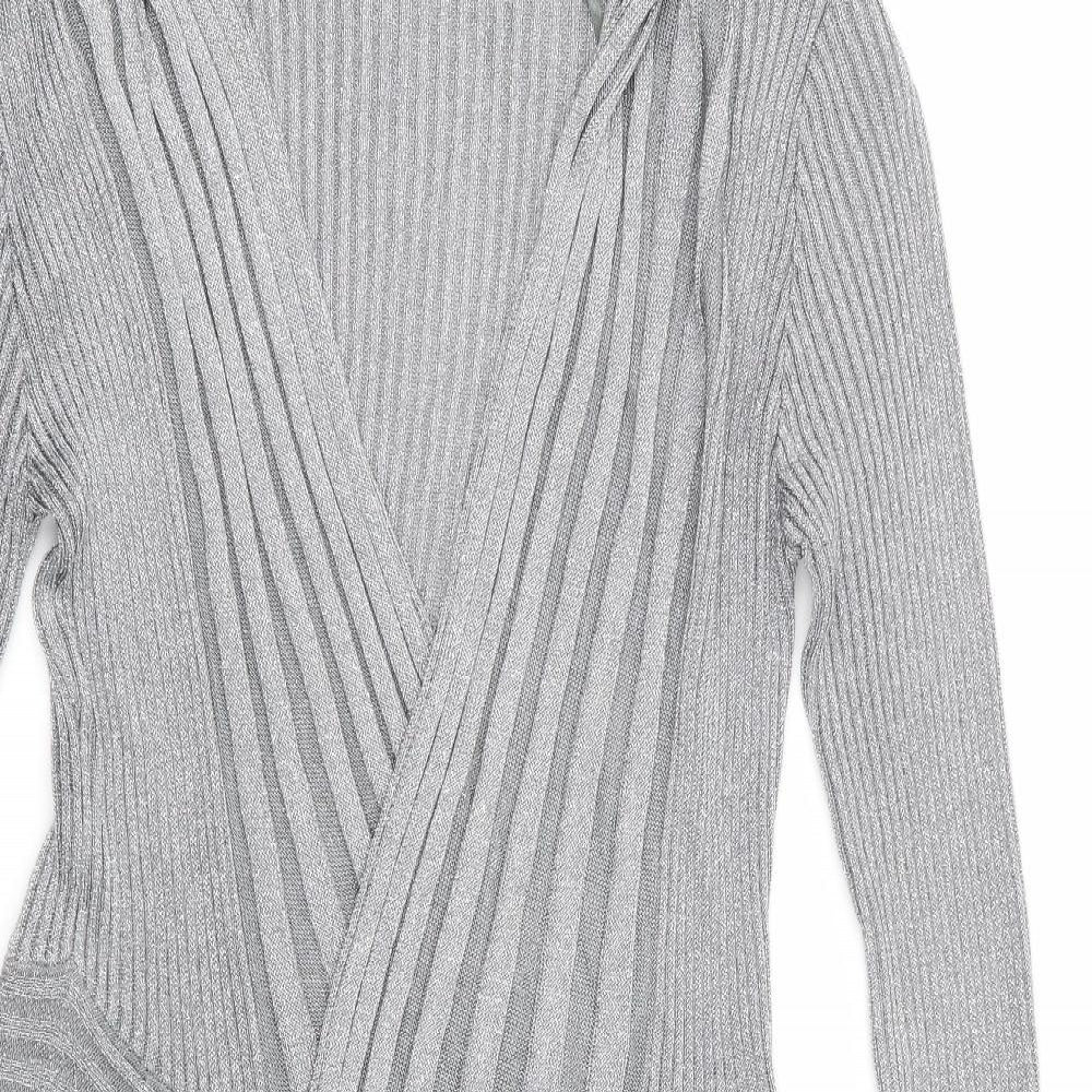 david emanuel Womens Silver   Cardigan Jumper Size 10