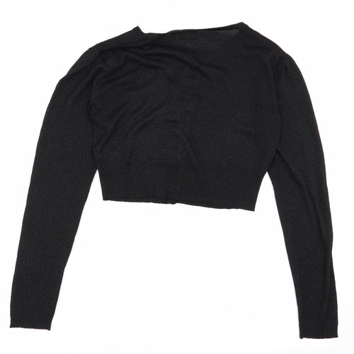 initial Womens Black   Cardigan Jumper Size M