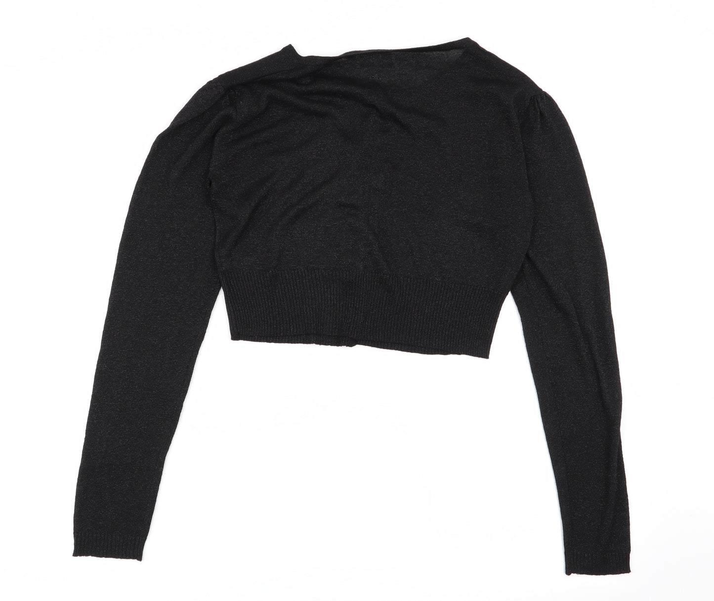 initial Womens Black   Cardigan Jumper Size M