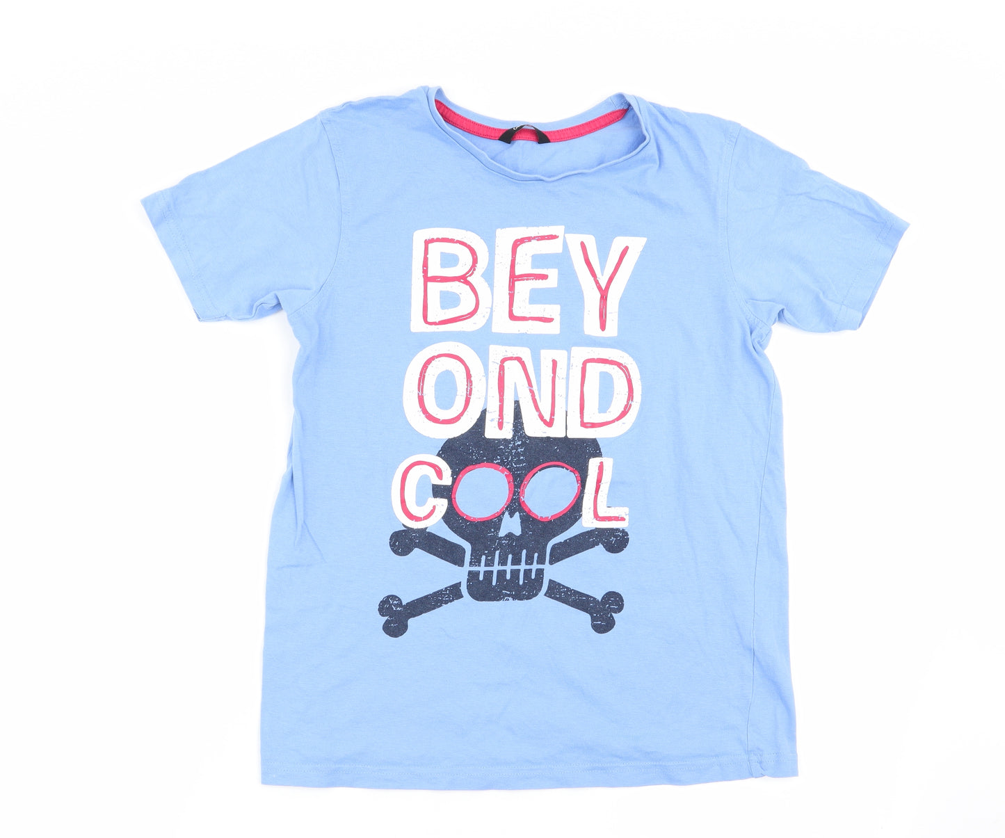 Asda George Boys Blue   Basic T-Shirt Size 13-14 Years