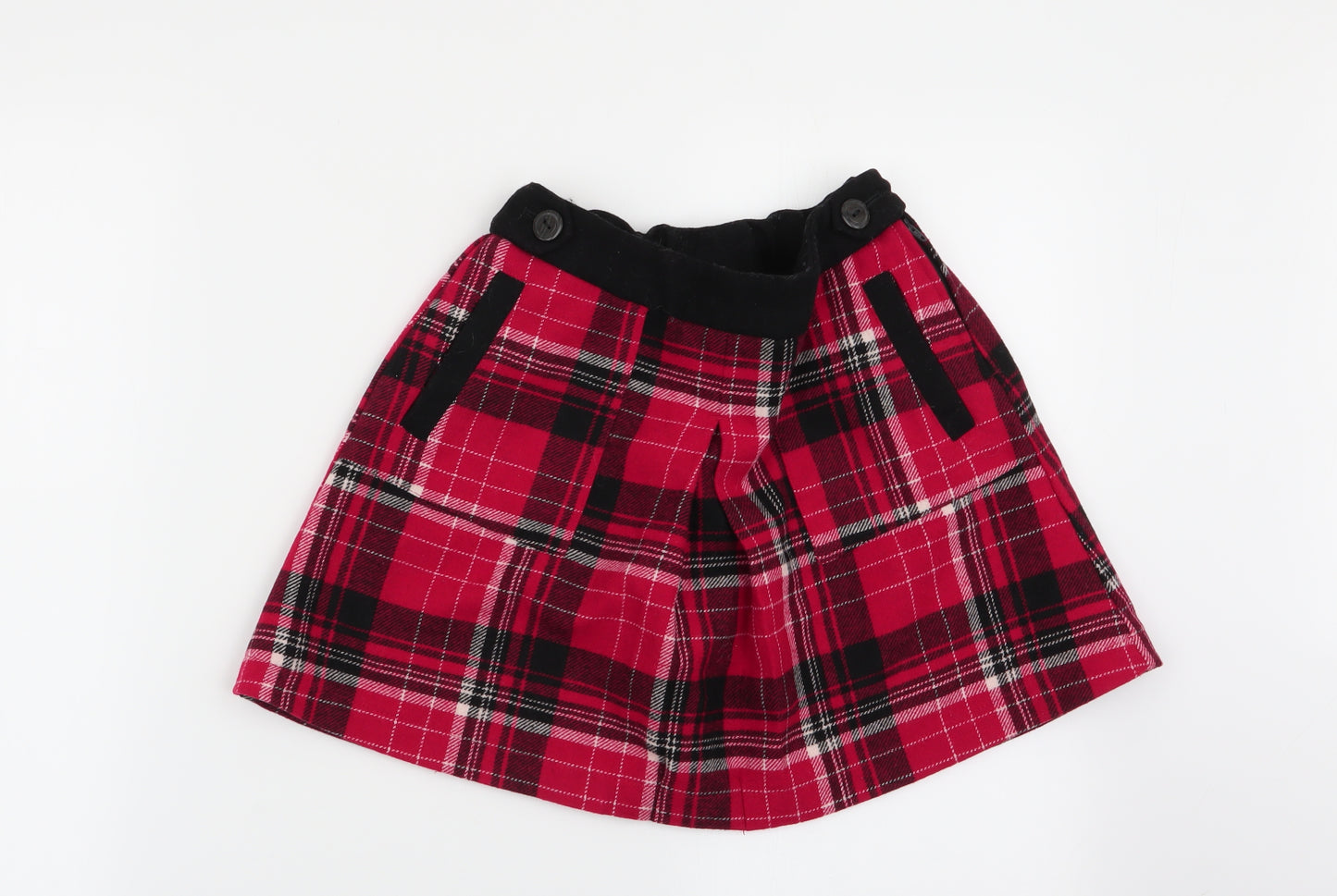 NEXT Girls Multicoloured Check  Flare Skirt Size 10 Years