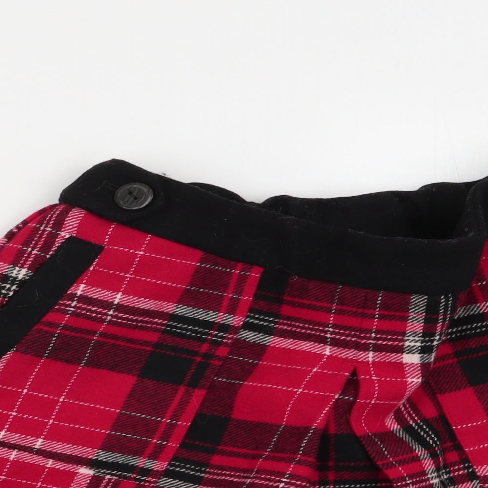 NEXT Girls Multicoloured Check  Flare Skirt Size 10 Years