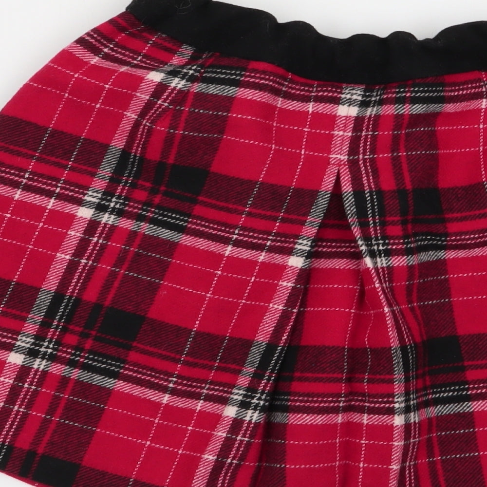 NEXT Girls Multicoloured Check  Flare Skirt Size 10 Years