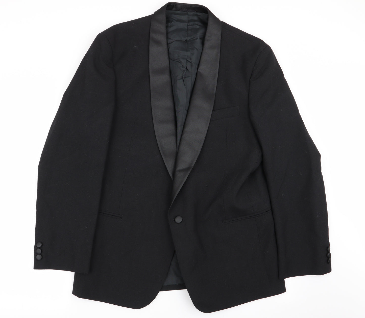 Preworn Mens Black   Jacket Blazer Size 46