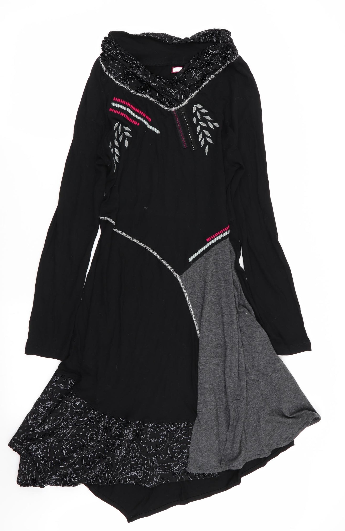 Joe Browns Womens Black Geometric  Fit & Flare  Size 12