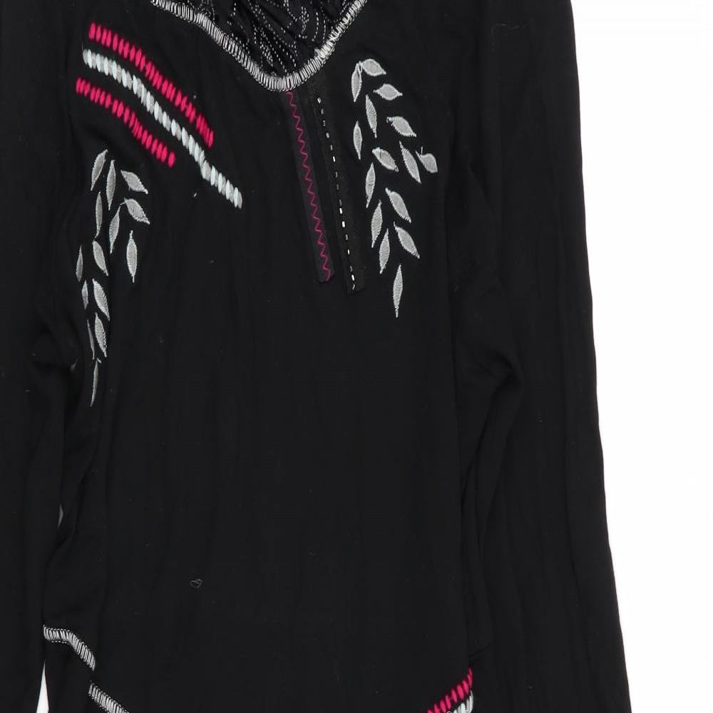 Joe Browns Womens Black Geometric  Fit & Flare  Size 12