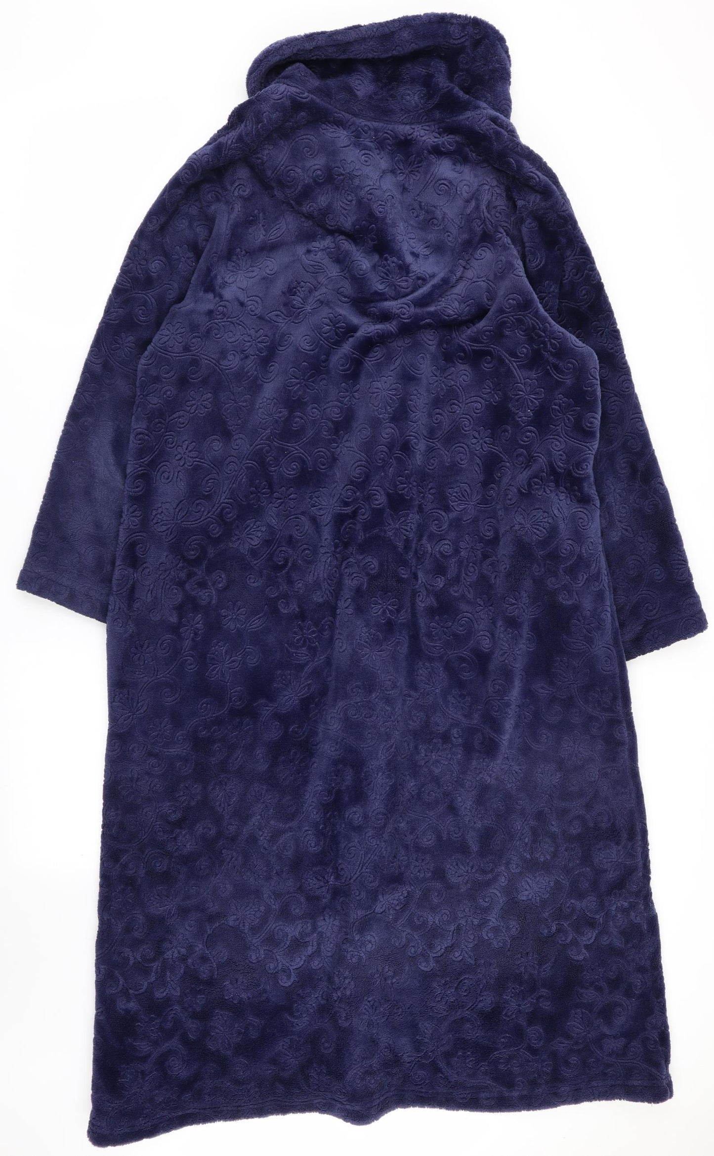 la marguise Womens Blue Floral  Overcoat Coat Size M
