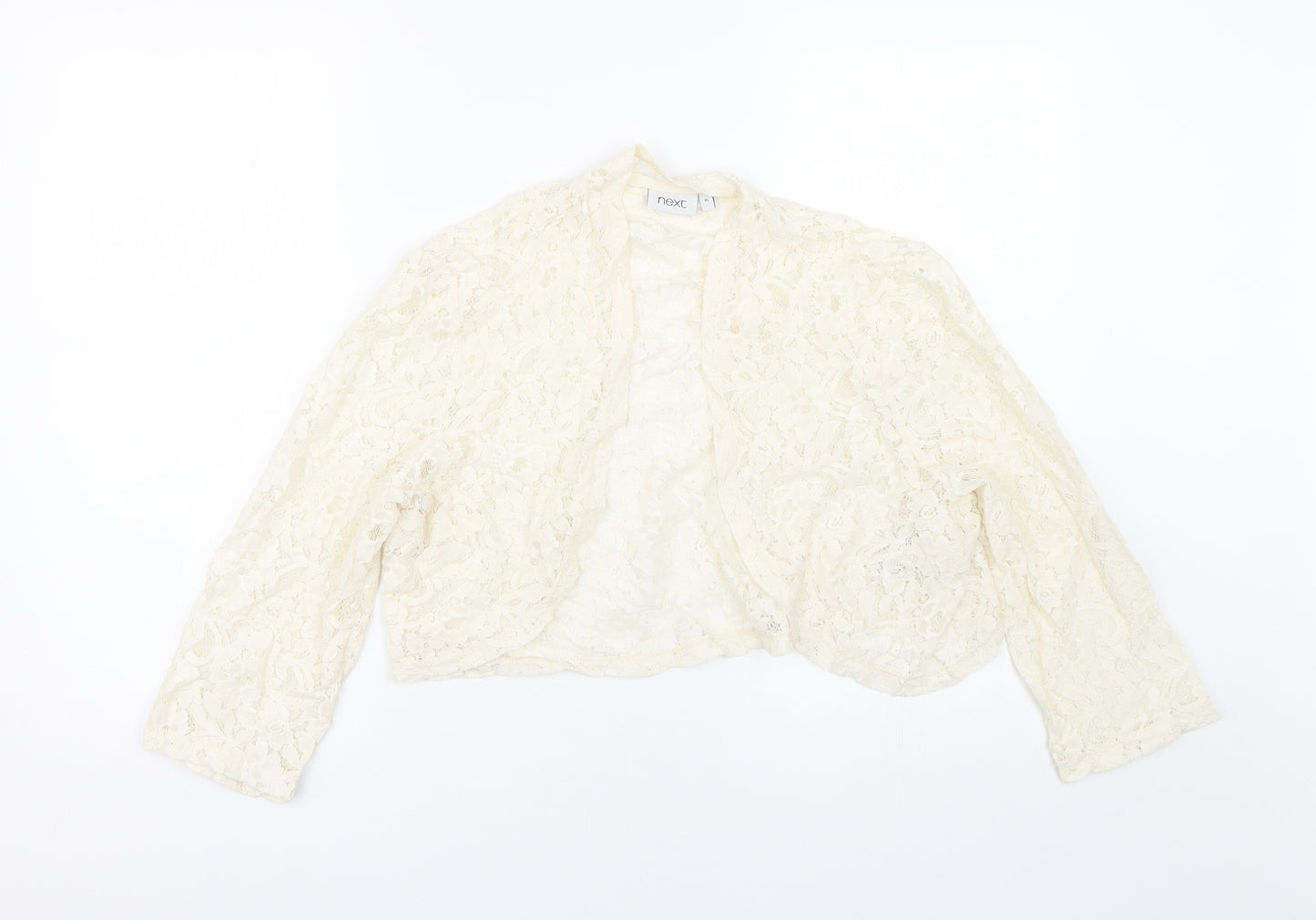 NEXT Womens Beige Floral  Cape Jumper Size XL