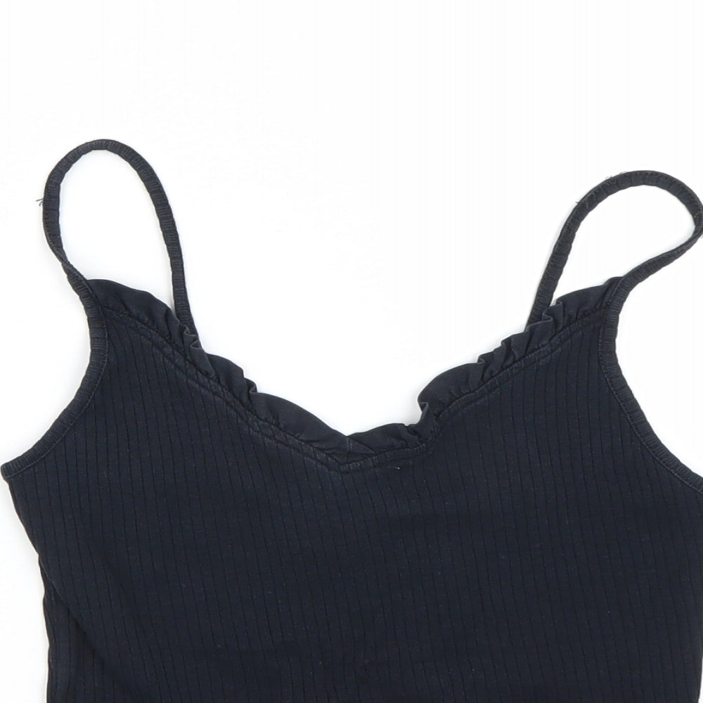 Topshop Womens Blue   Cropped Tank Size 10