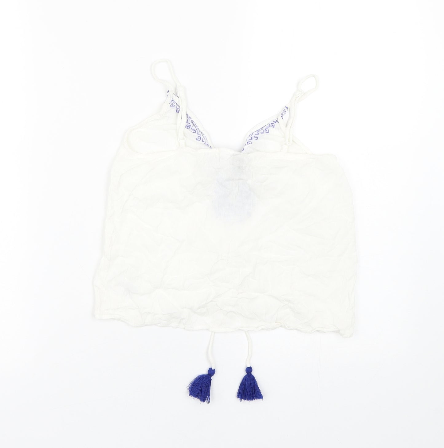 H&M Womens White   Wrap Tank Size 4