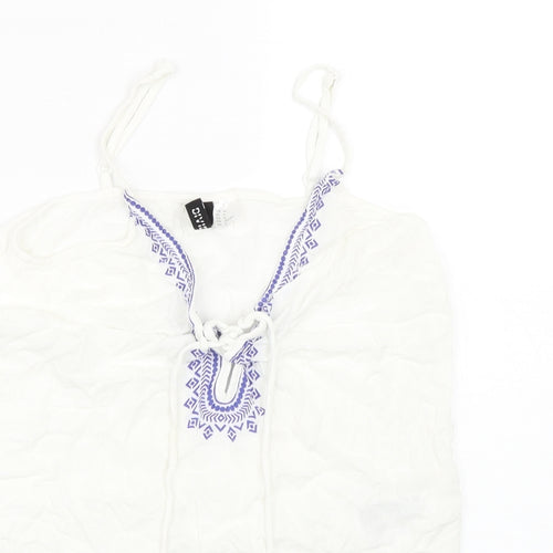 H&M Womens White   Wrap Tank Size 4