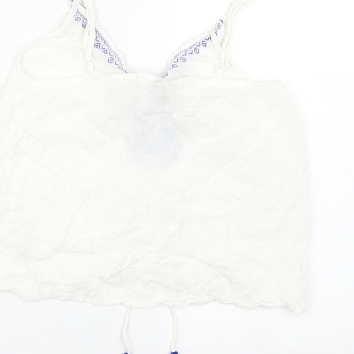 H&M Womens White   Wrap Tank Size 4