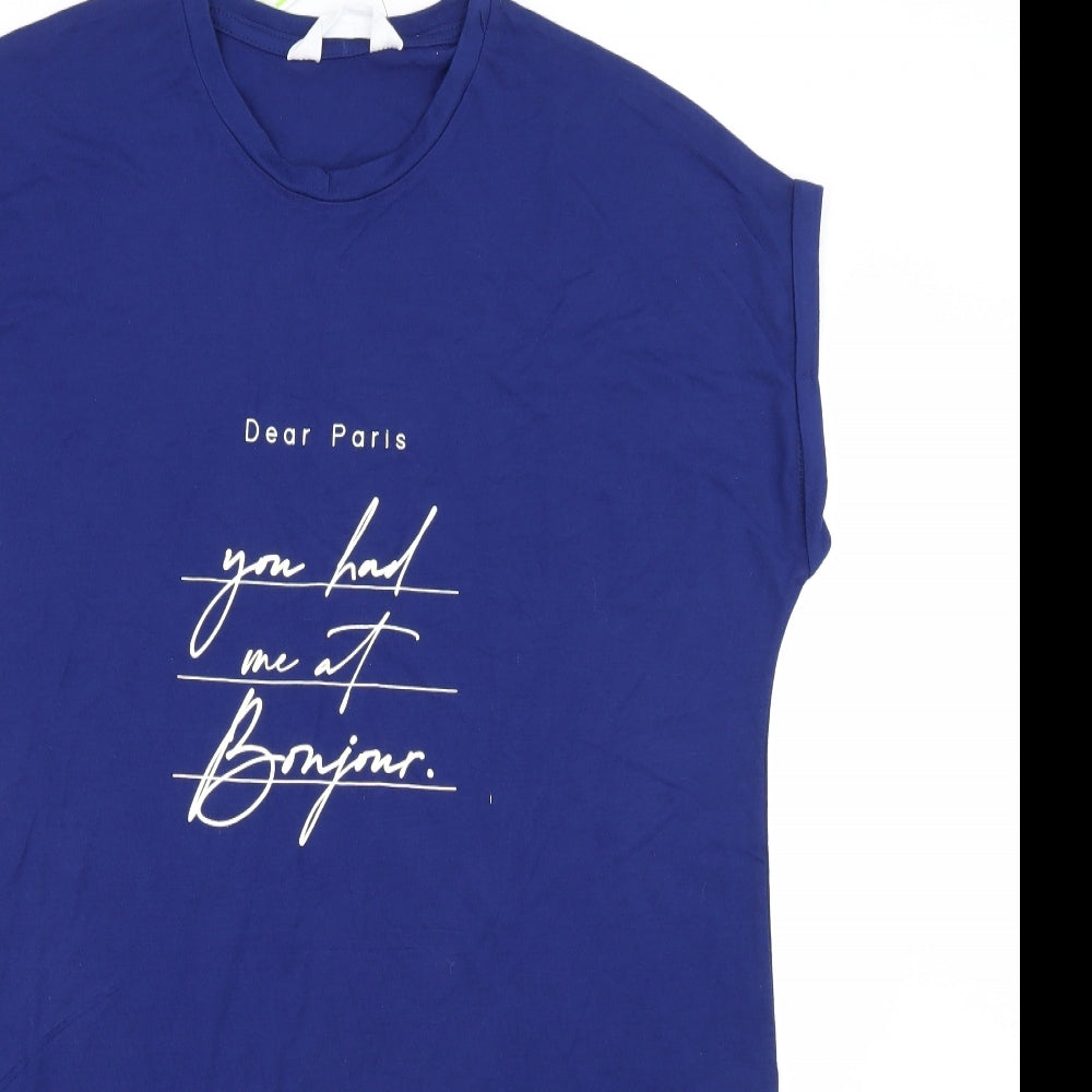 Primark Womens Blue   Basic T-Shirt Size M