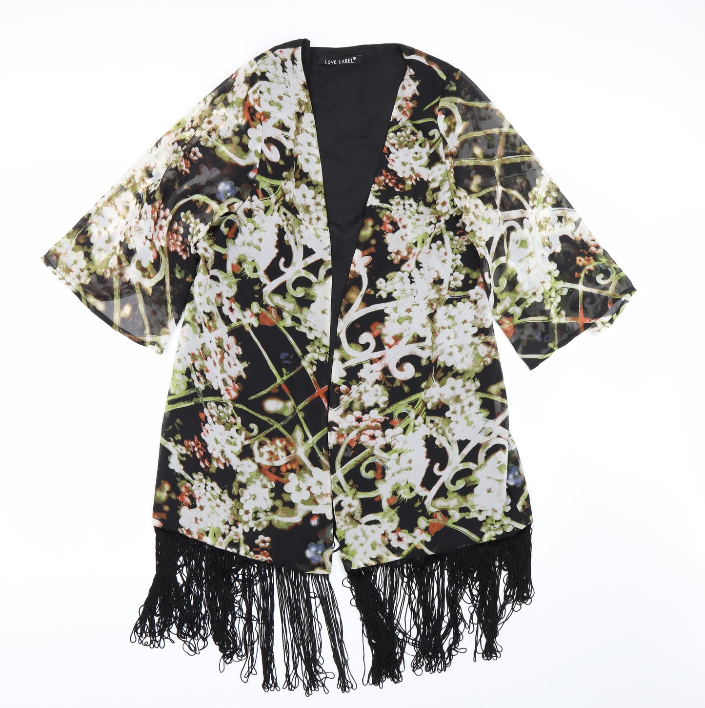 Love Label Womens Multicoloured Floral  Basic Blouse Size M
