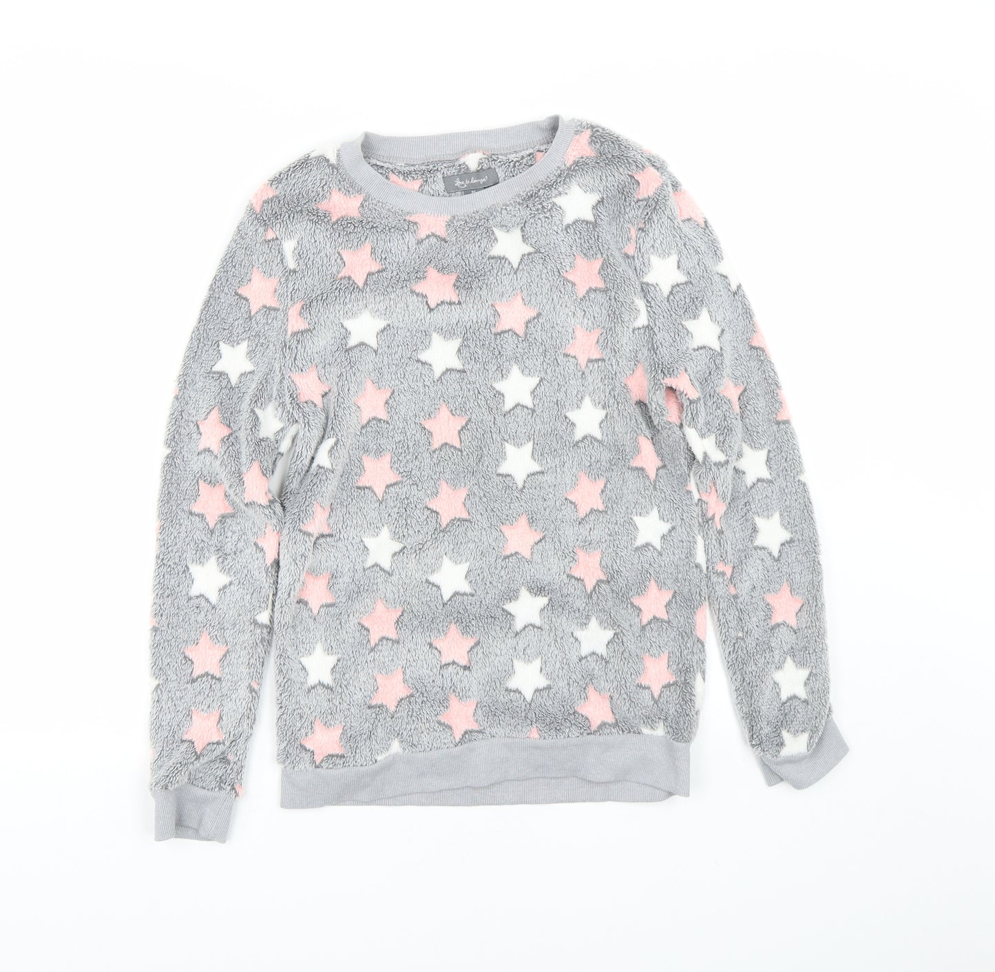 Love to lounge Womens Grey Polka Dot  Top Pyjama Top Size XS  - Stars