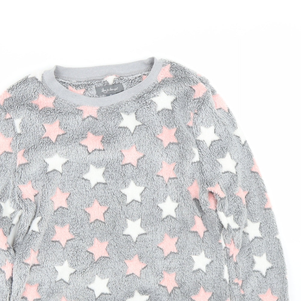 Love to lounge Womens Grey Polka Dot  Top Pyjama Top Size XS  - Stars