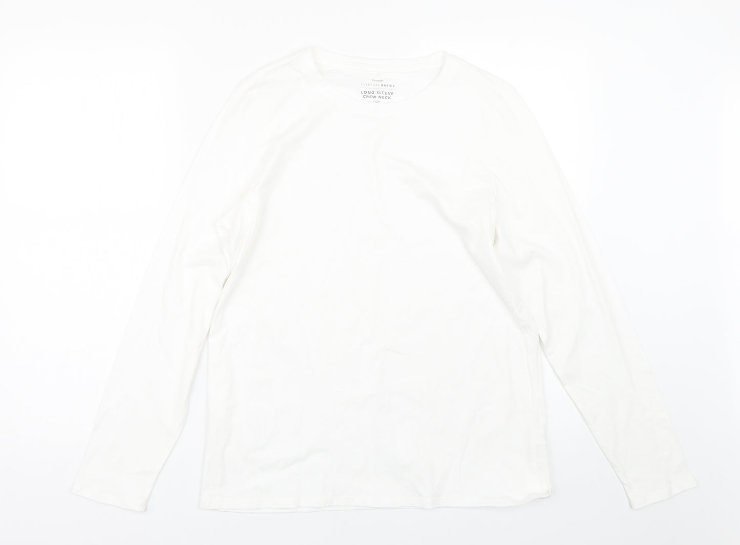 George Womens White   Basic T-Shirt Size 12