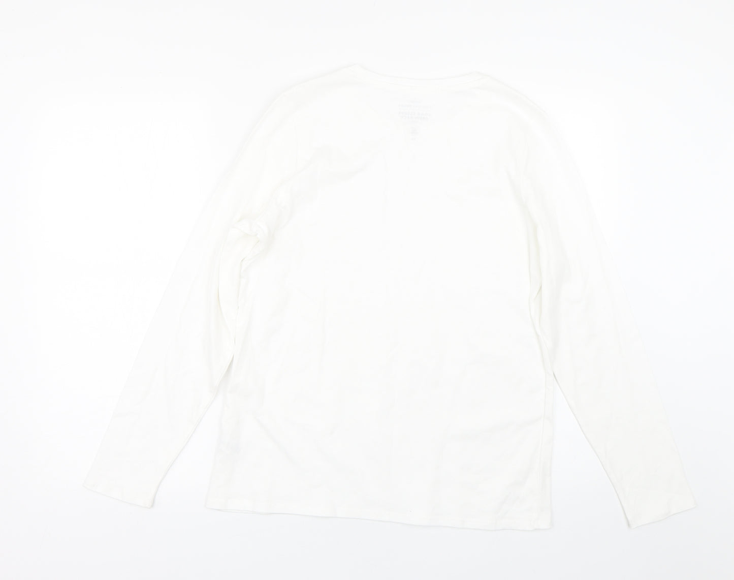 George Womens White   Basic T-Shirt Size 12