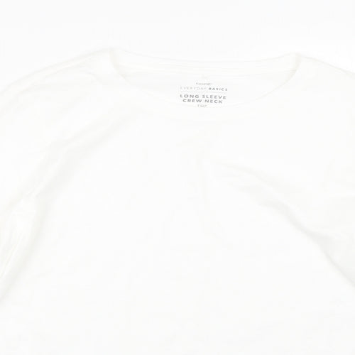 George Womens White   Basic T-Shirt Size 12