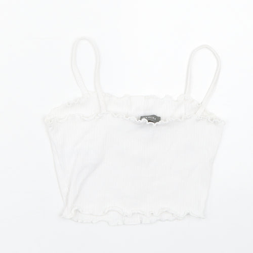 Primark Womens White   Cropped Tank Size 6