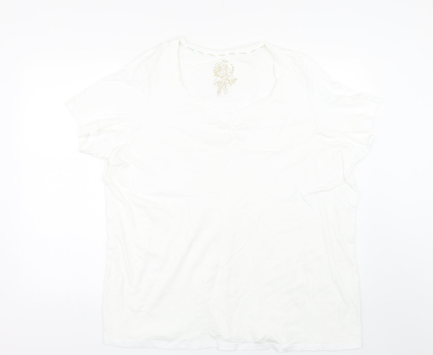 George Womens White   Basic T-Shirt Size 26