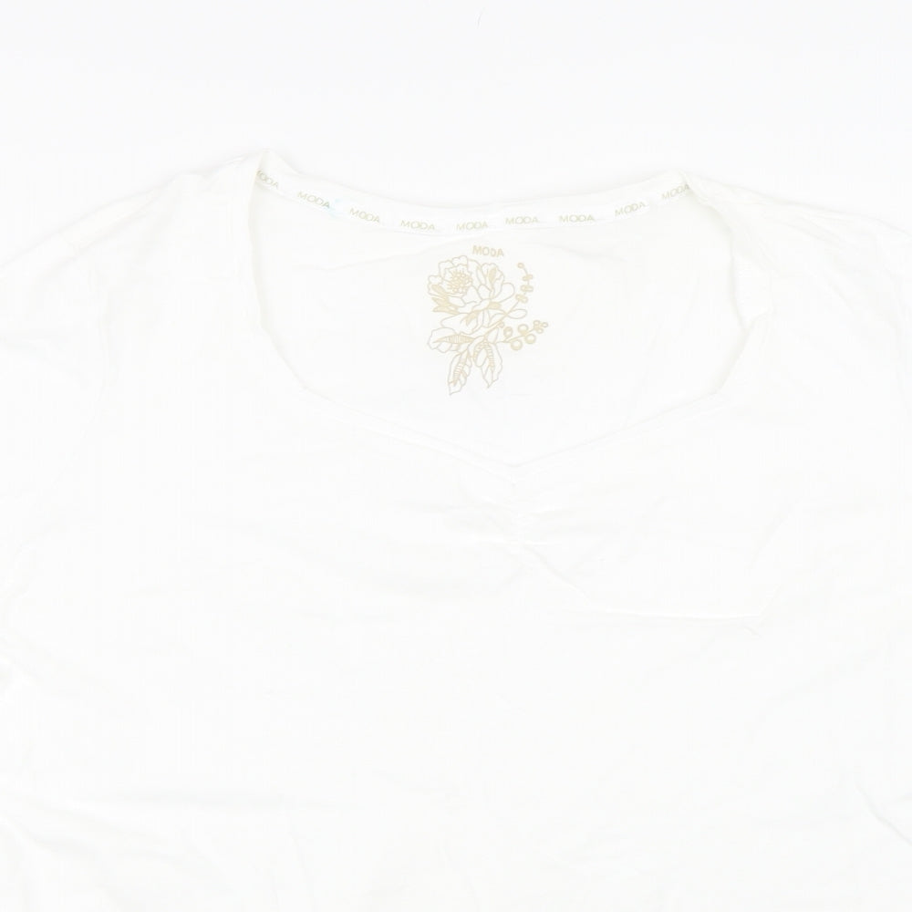 George Womens White   Basic T-Shirt Size 26