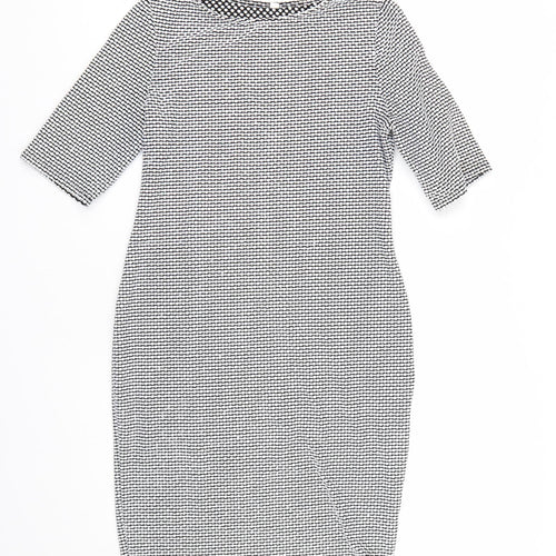 Preworn Womens Black   Wrap Dress  Size XL