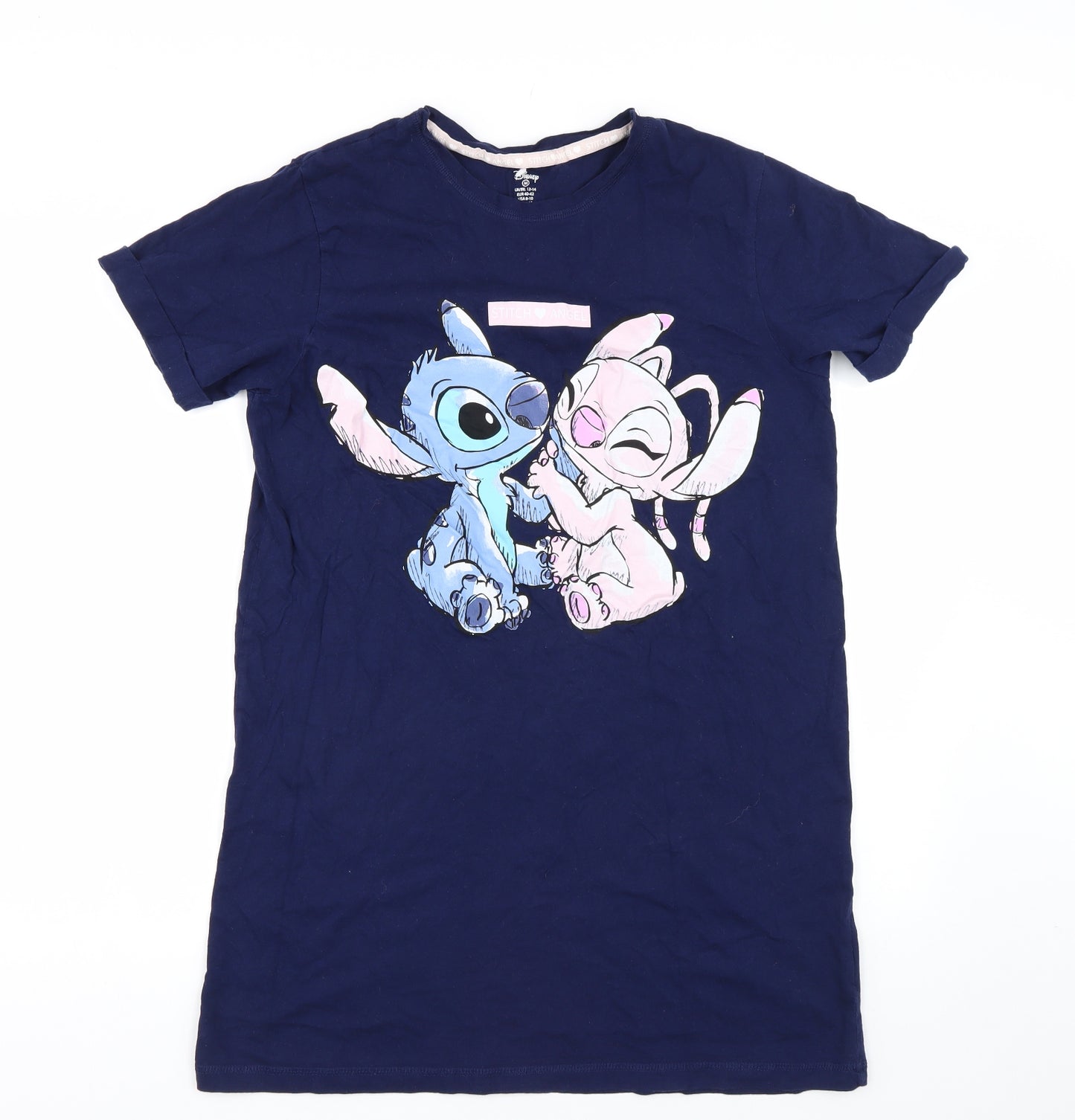Primark Womens Blue   Top Pyjama Top Size M  - Lilo & Stitch